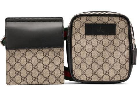 gucci belt bag gg supreme small beige/black|gucci supreme belt bag outfit.